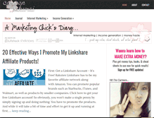 Tablet Screenshot of marketingchick.com